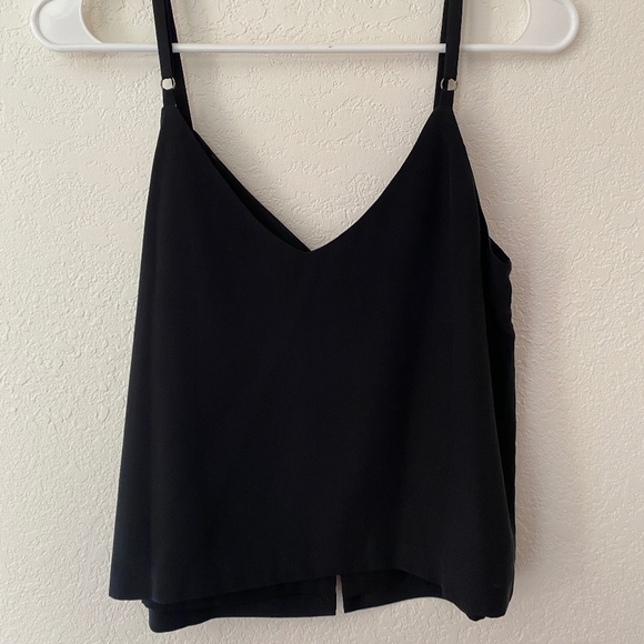Madewell Black Silk Tank - Picture 2 of 4